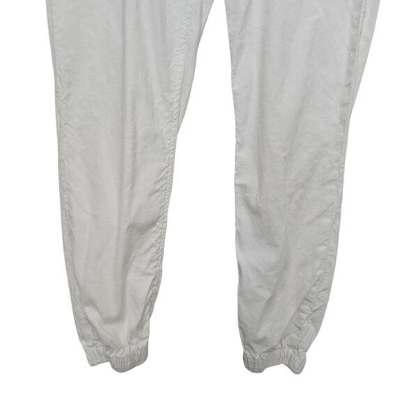 Frank & Eileen Womens Size 4 Cotton Blend‎ Hook & Eye Jogger Tapered Pants White - Picture 9 of 10